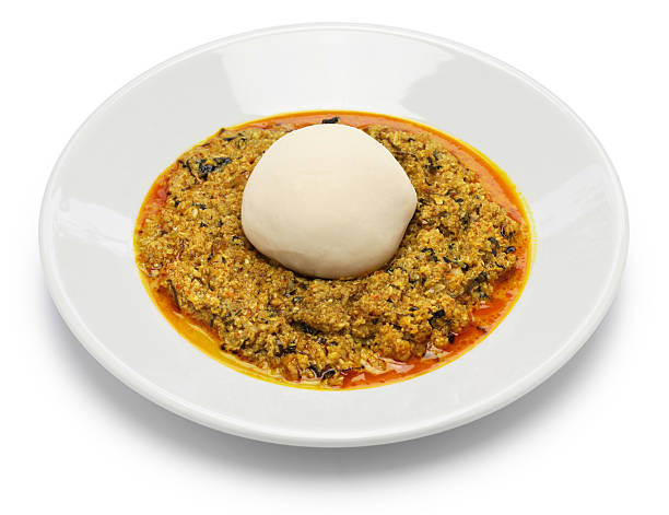 egusi soup and pounded yam