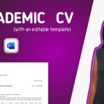 Academic CV with an editable format
