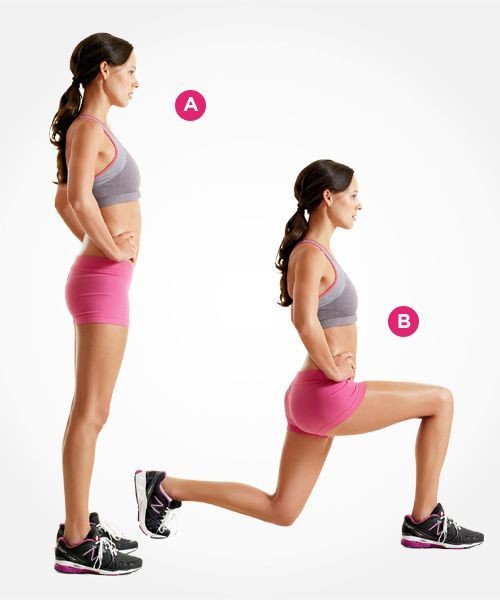 Lunges help to maintain your fitness.