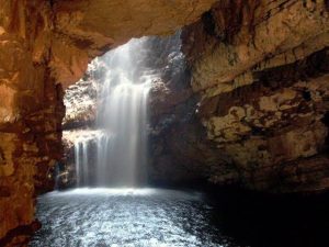 Awhum waterfall cave travel destination
