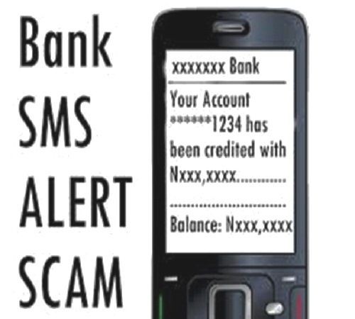 Fake bank alert