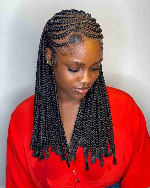 Ghana braids.